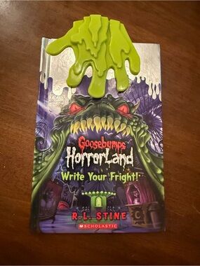 Goosebumps HorrorLand Write Your Fright! Book with Lime Green Slime closure